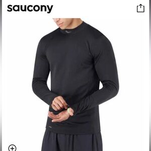 Saucony Black Long Sleeve Men’s Performance Shirt. Size - M